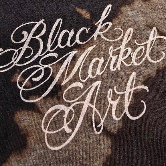 Customized Black Market Art Mickey Skull Top – Size Medium - Picture 6 of 6